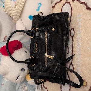Miu Miu Black Leather Handbag
